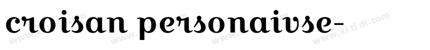 croisan personaivse字体转换